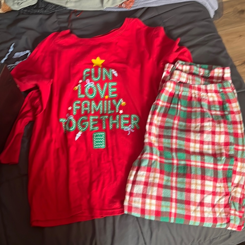 Large woman’s Christmas pajamas